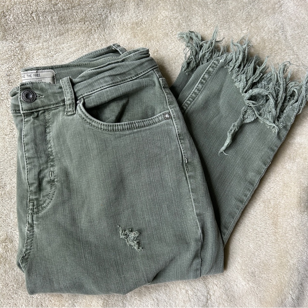 Free people frayed jeans